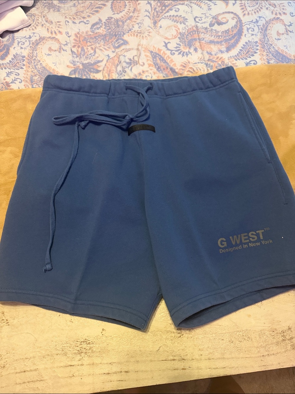 Men’s Navy Drawstring Hybrid Shorts